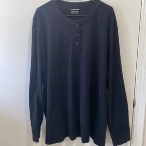 Croft & Barrow Men’s Easy Care Shirt Black Long Sleeve